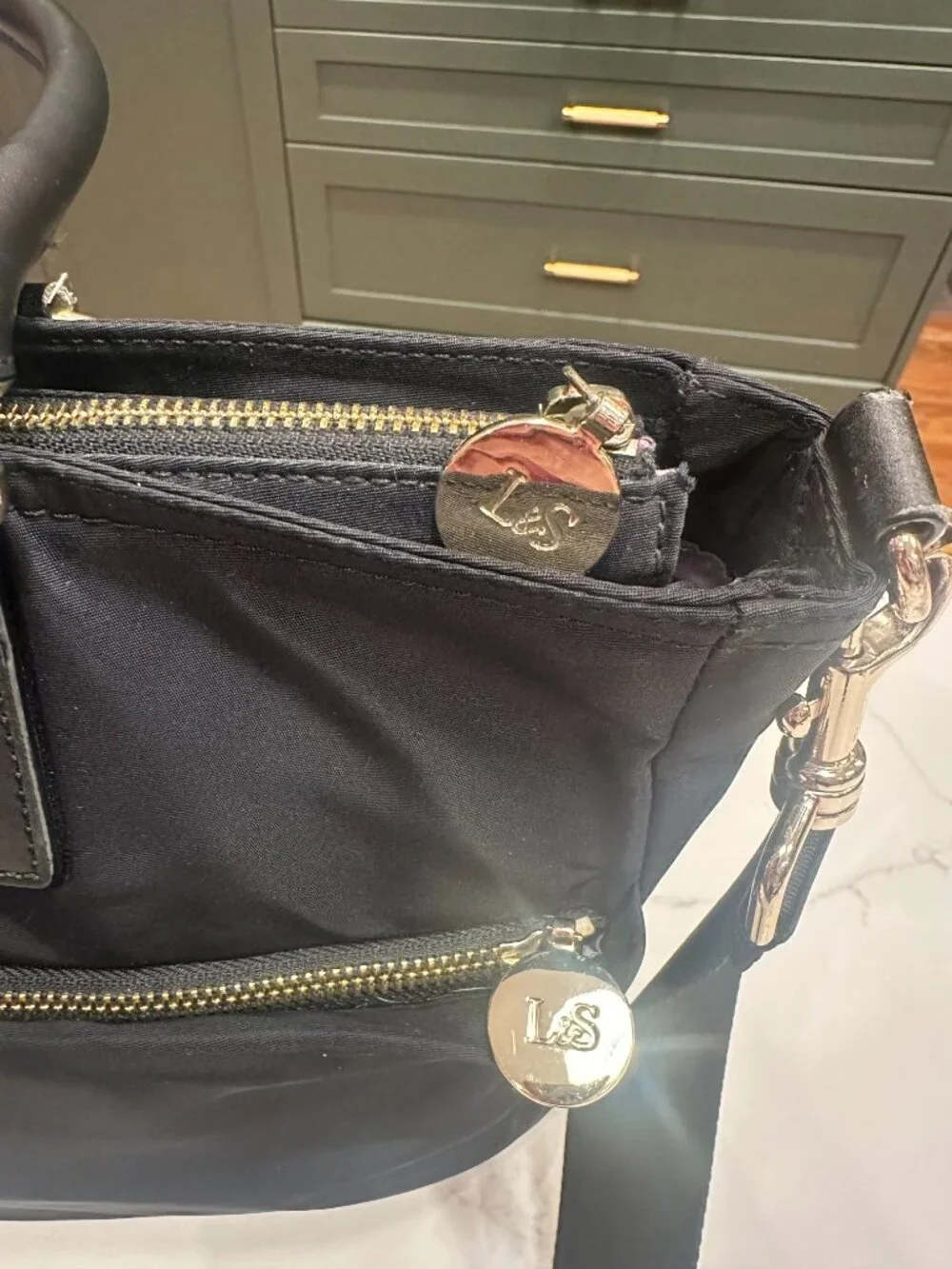 LO&SONS Black Brookline Laptop Bag